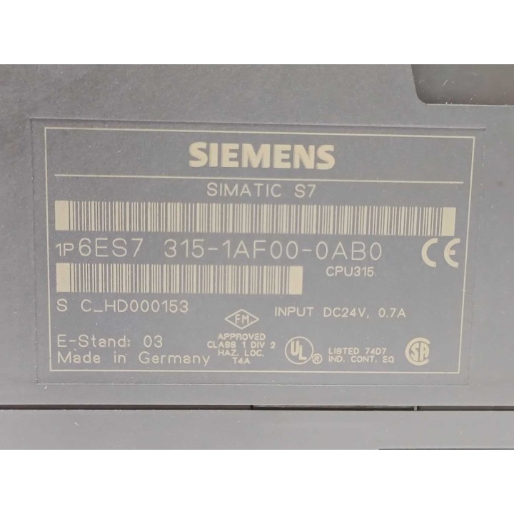 Siemens 6ES7315-1AF00-0AB0