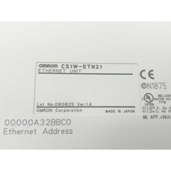 OMRON CS1W-ETN21