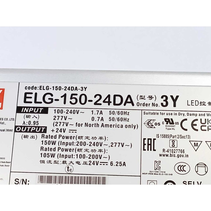 Mean Well ELG-150-24DA-3Y