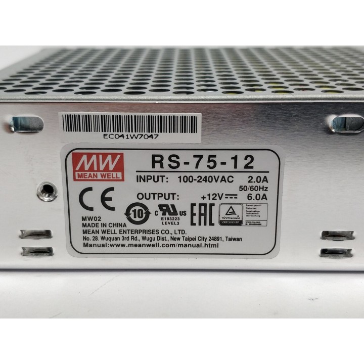 Mean Well 12VDC 6A RS-75-12