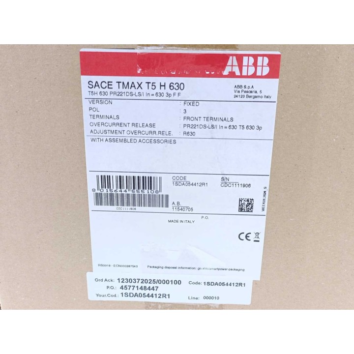ABB SACE TMAX T5 H 630