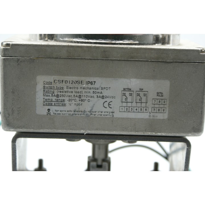 Triac Controls Versa Triac Controls Versa CSF 0120SE CGS-4332-316-NE3-PC-A120 SPDT Valve