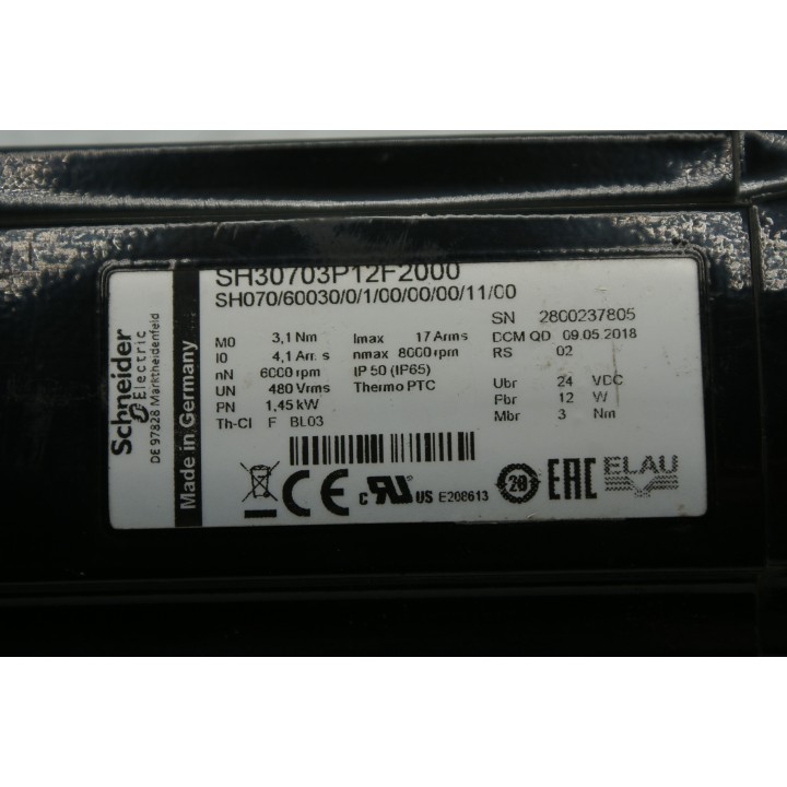 SCHNEIDER ELECTRIC  SCHNEIDER ELECTRIC SH30703P12F2000