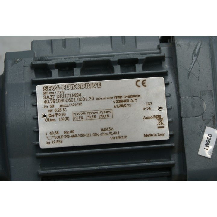 SEW EURODRIVE SEW-EURODRIVE SA37 DRN71MS4 40.7910600601 0001.20