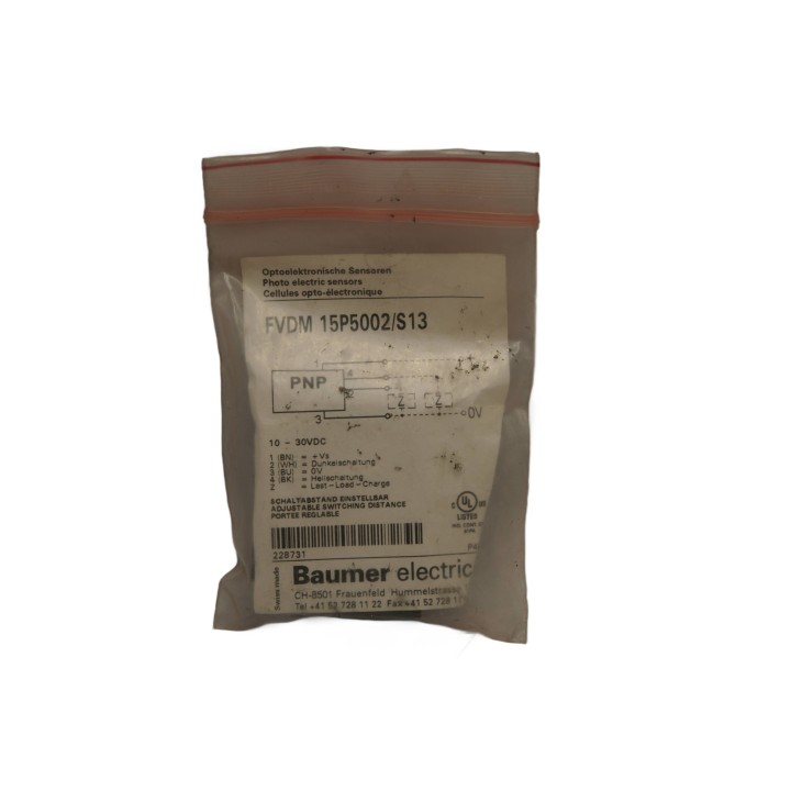 Baumer BAUMER FVDM 15P5002/S13 Electric Fiber Optic Sensor