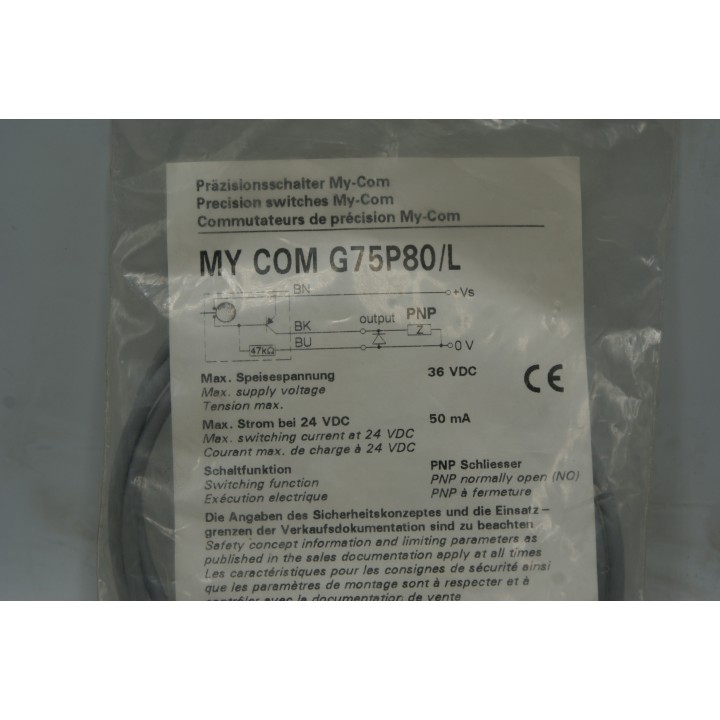 Baumer BAUMER MY COM G75P80/L Precision switches My-Com