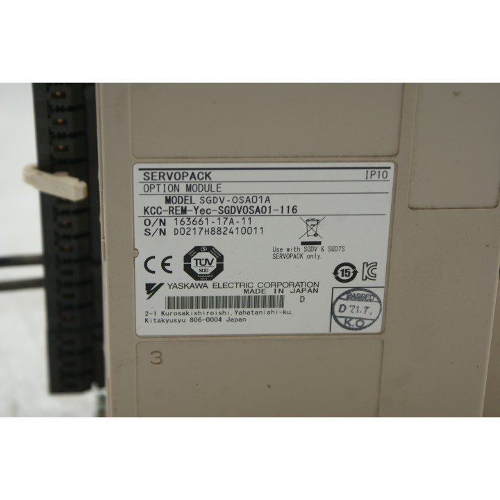 Yaskawa Electric YASKAWA SGDV-0SA01A SGD7S-1R6AA0A