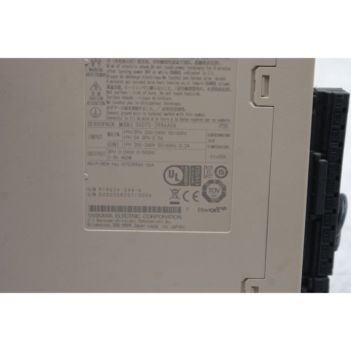 Yaskawa Electric YASKAWA SGDV-OSA01A SGD7S-2R8AA0A