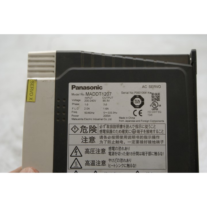 Panasonic Panasonic AC Servo MADDT1207
