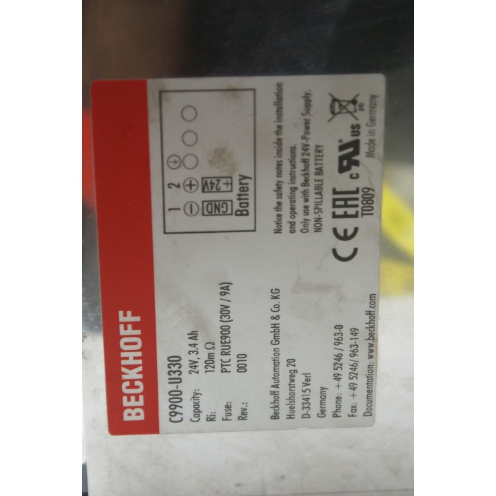 BECKHOFF Beckhoff Battery Pack C9900-U330