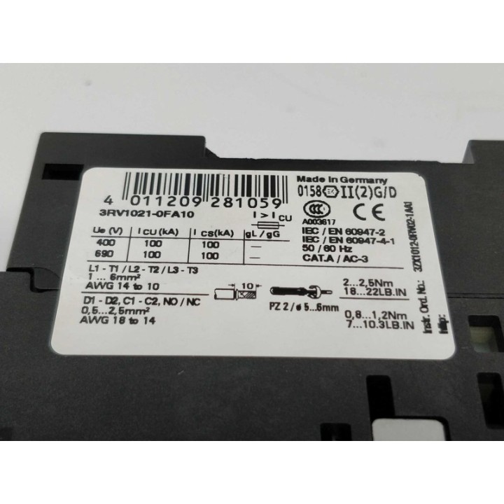 SIEMENS 3RV1021-1FA10