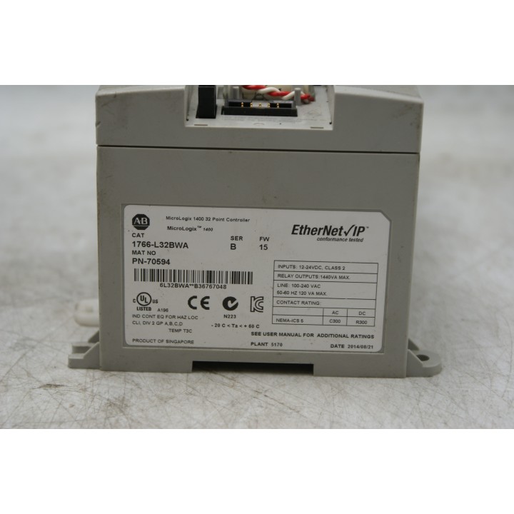 Allen-Bradley Allen Bradley MicroLogix 1766-L32BWA B 15
