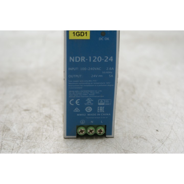 MEAN WELL Mean Well Power Supply NDR-120-24