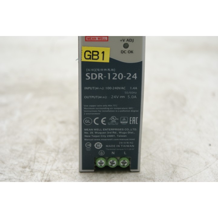 MEAN WELL Mean Well Power Supply SDR-120-24