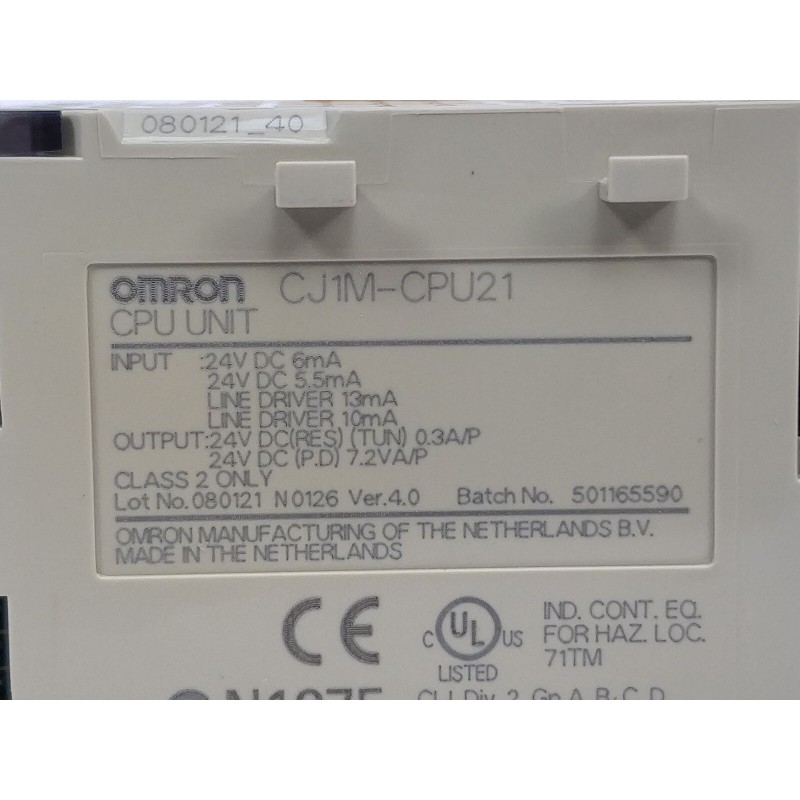 OMRON CJ1M-CPU21