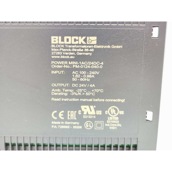 BLOCK PM-0124-040-0