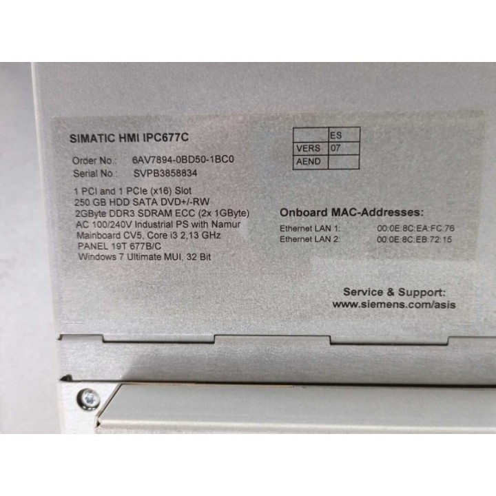 Siemens 6AV7894-0BD50-1BC0