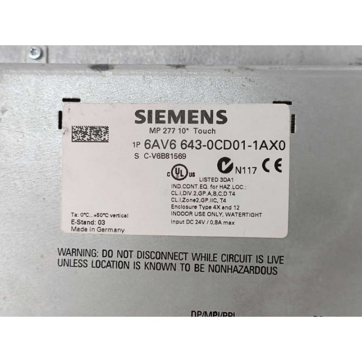Siemens 6AV6 643-0CD01-1AX0