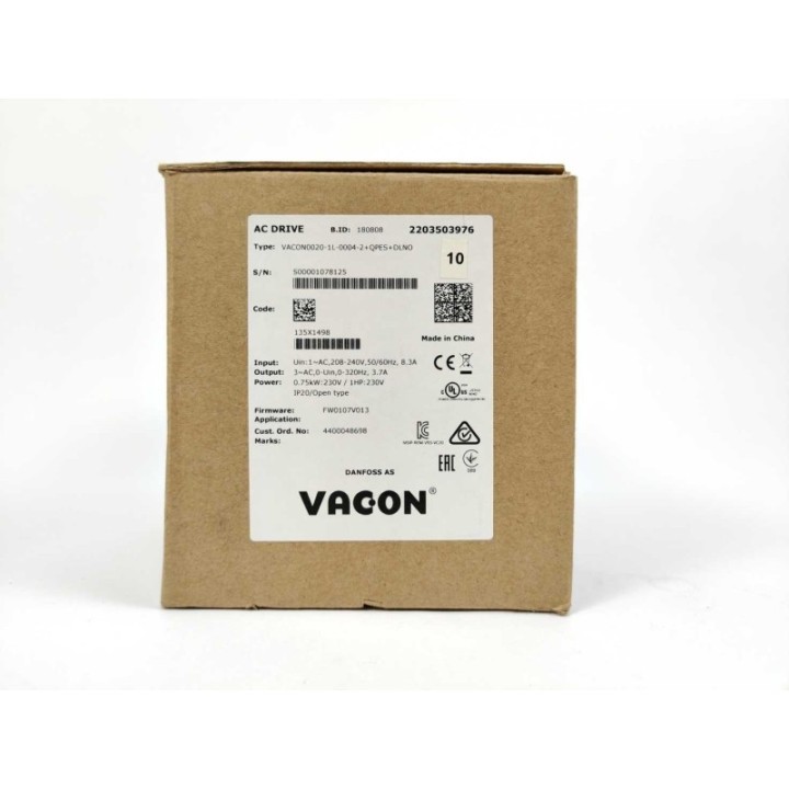 Vacon   Danfoss VACON0020-1L-0004-2+QPES+DLNO