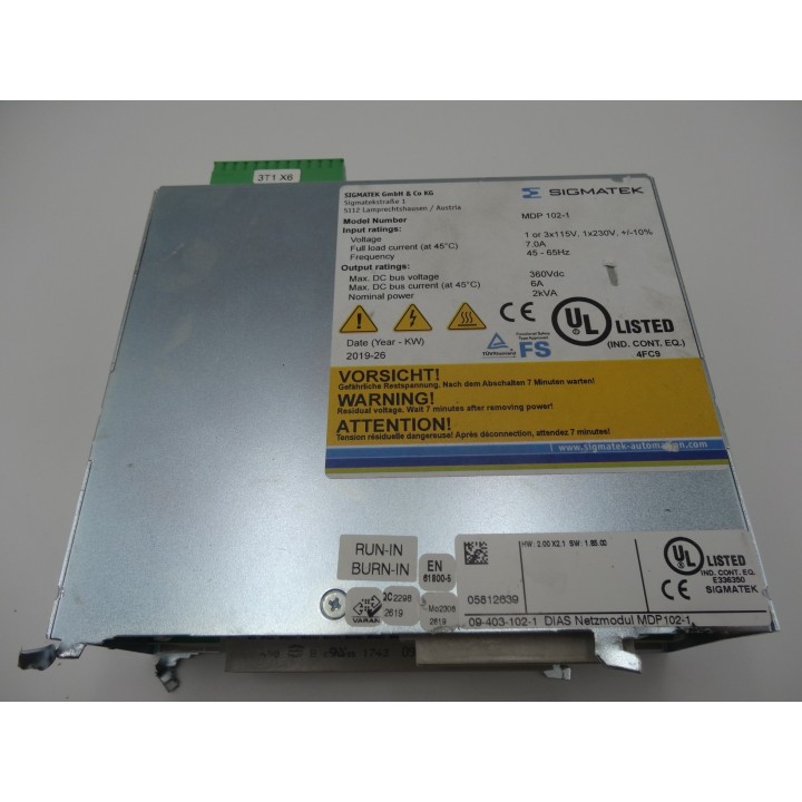 Sigmatek Sigmatek MDP 102-1 1 or 3x115V