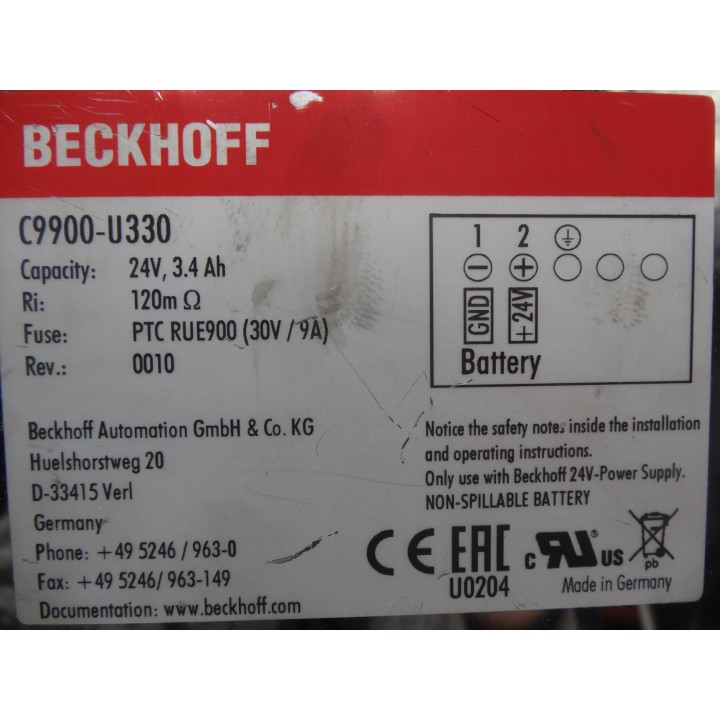 BECKHOFF Beckhoff C9900-U330 24V