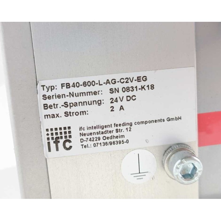 IFC   Intelligent Feeding Components FB40-600-L-ACG-C2V-EG