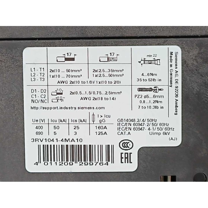 Siemens 3RV1041-4JA10