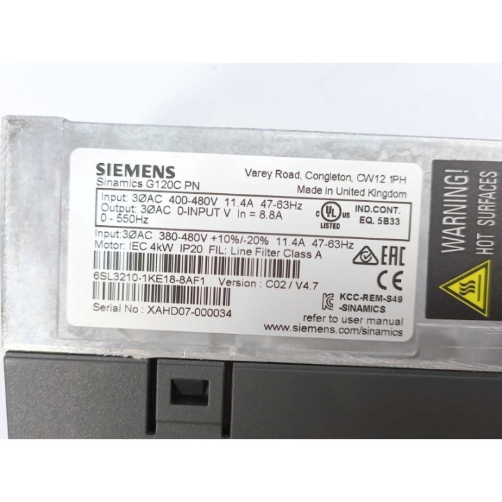Siemens 6SL3210-1KE18-8AF1