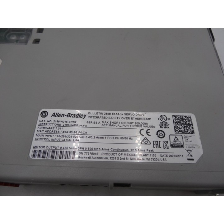 Allen-Bradley Allen-Bradley 2198-H015-ERS2 Kinetix 5500S2