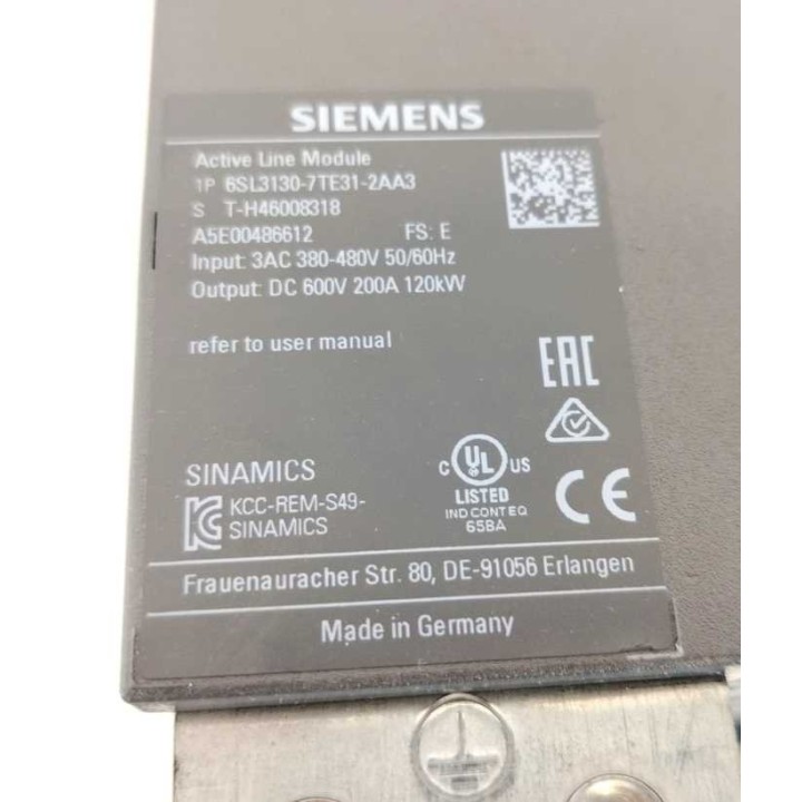 Siemens 6SL3130-7TE31-2AA3
