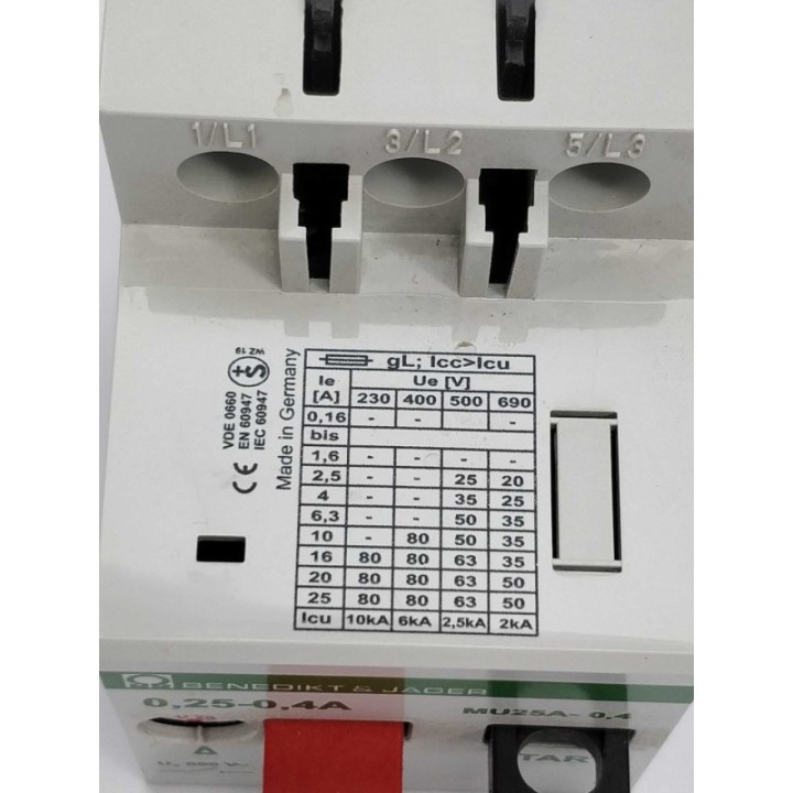  MU25A-0,4 0,25-0,4A