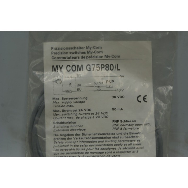 Baumer BAUMER MY COM G75P80/L Precision switches My-Com