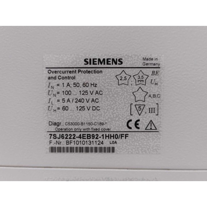 Siemens 7SJ6222-4EB92-1HH0 FF