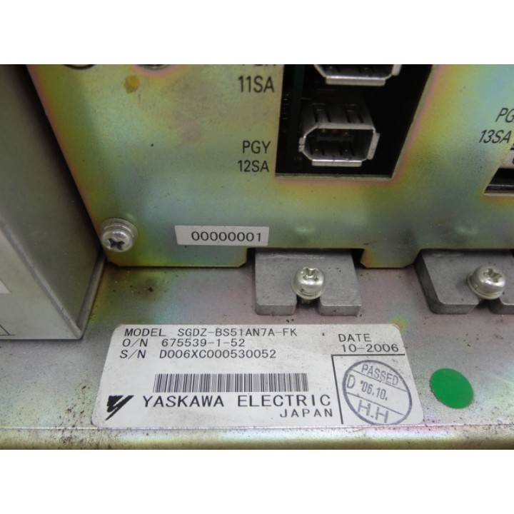 Yaskawa Electric Yaskawa SGDZ-BS51AN7A-FK JUSP-CON14AE7AA Servopack Drive Controller