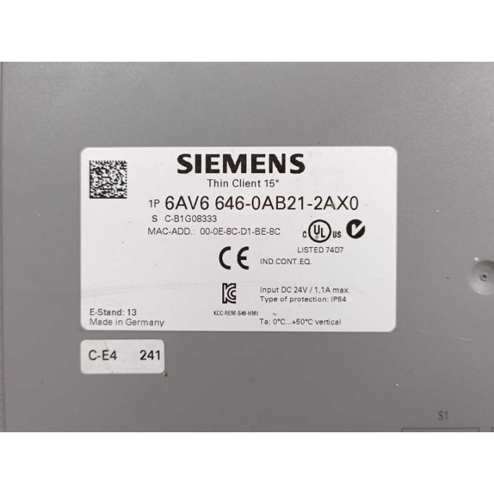 Siemens 6AV6646-0AB21-2AX0
