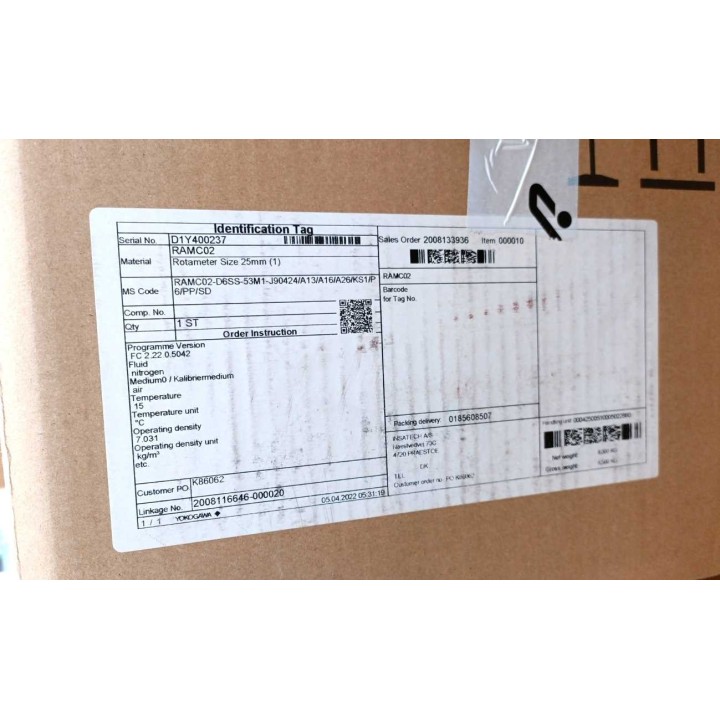 Yokogawa RAMC02-D6SS-53M1-J90424 A13 A16 A26 KS1