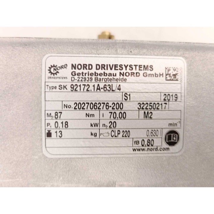 NORD Drivesystems SK92172.1A-63L 4
