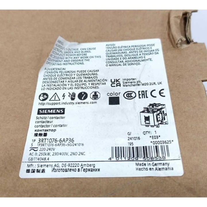 Siemens 3RT1076-6AP36