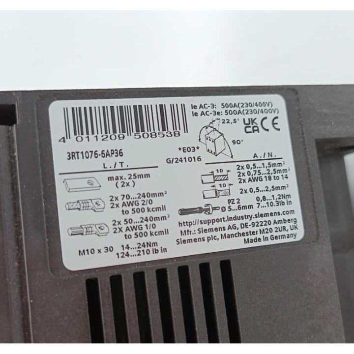 Siemens 3RT1076-6AP36