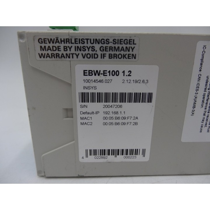 INSYS INSYS EBW-E100 1.2