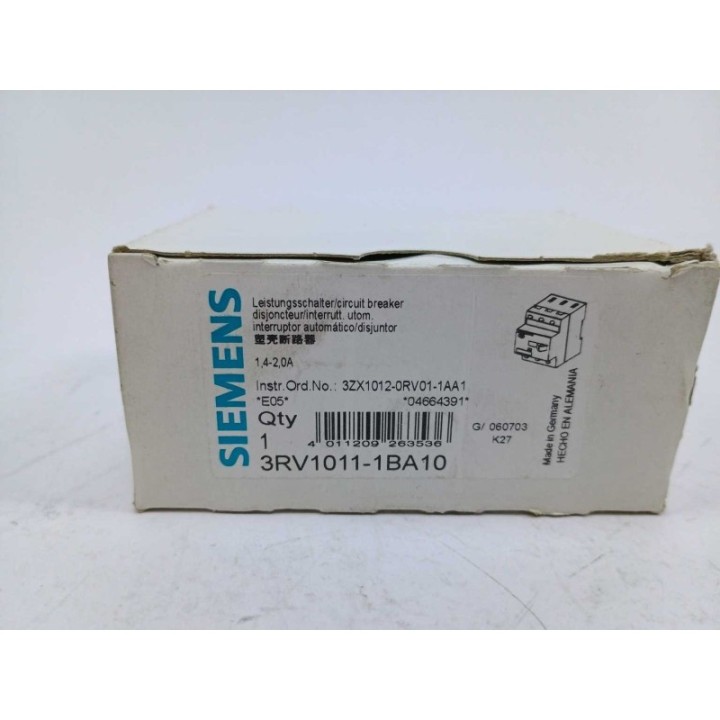 SIEMENS 3RV1011-1BA10