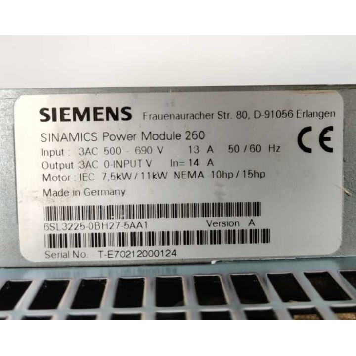 Siemens 6SL3225-0BH27-5AA1