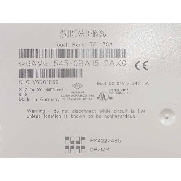 SIEMENS 6AV6545-0BA15-2AX0