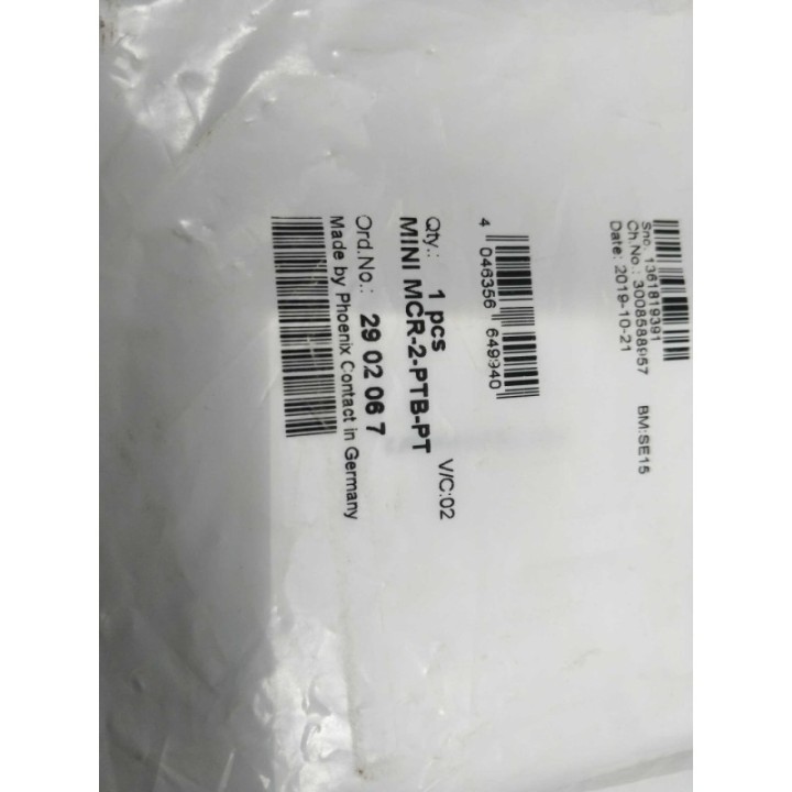  MINI MCR-2-PTB-PT. 2902067