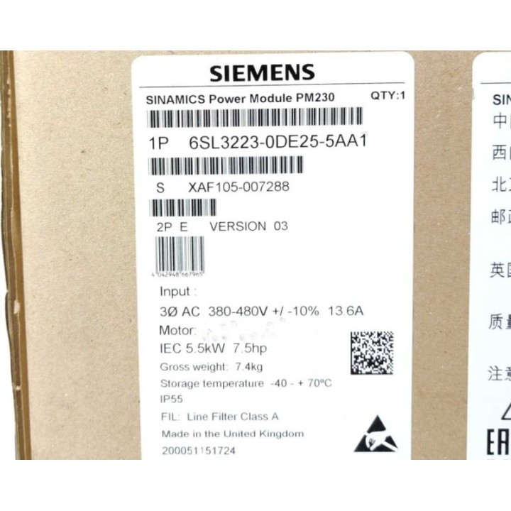 Siemens 6SL3223-0DE27-5AA1
