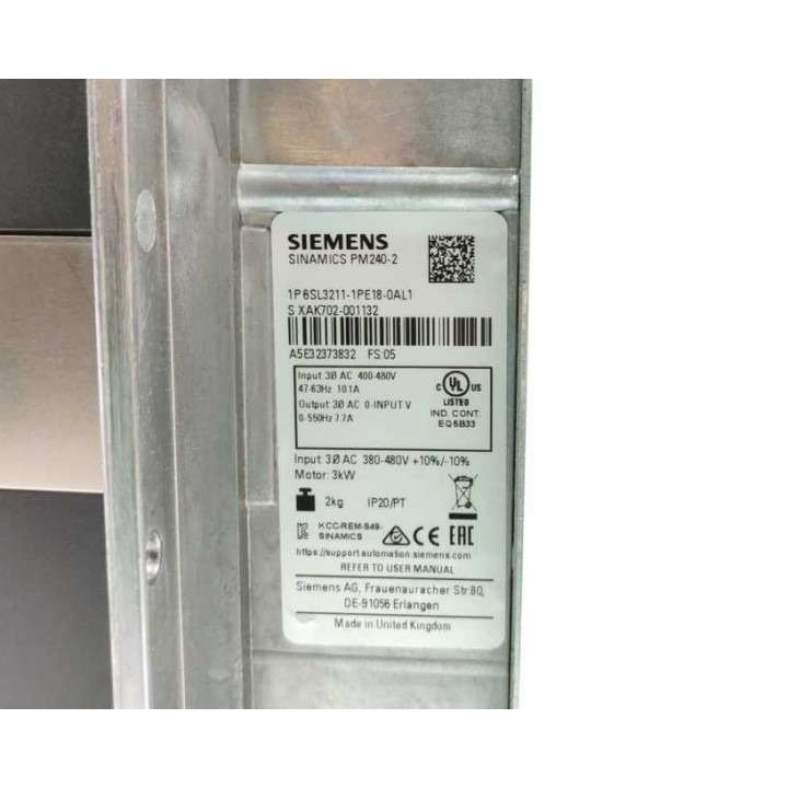 Siemens 6SL3211-1PE18-0AL1