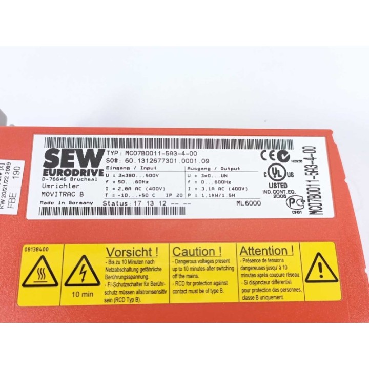 SEW-EURODRIVE  MC078B0011-5A3-4-00