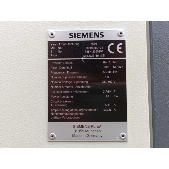 Siemens SIPLACE 80 S15