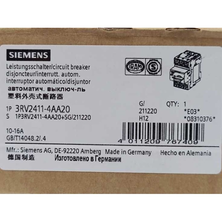 Siemens 3RV2411-4AA20