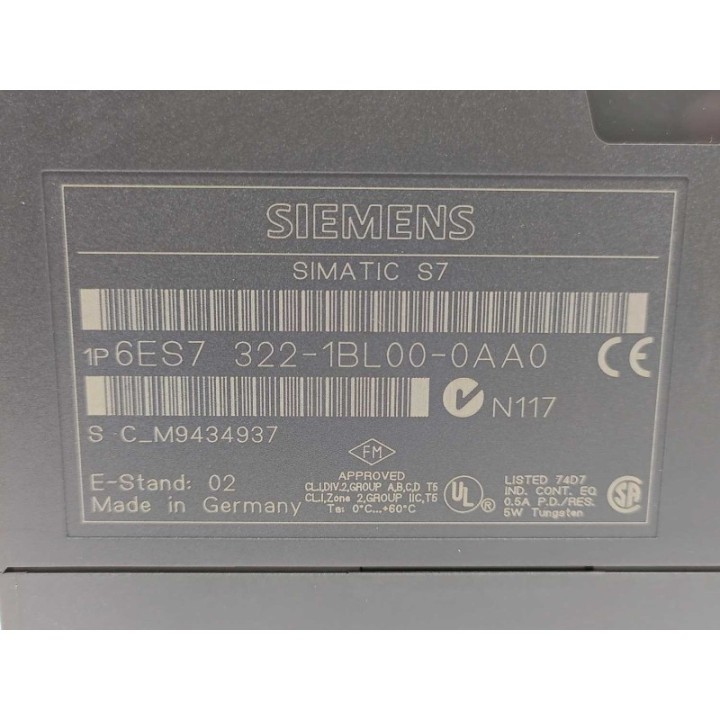 Siemens simatic S7 6ES7 322-1BL00-0AA0